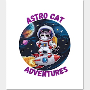 Cat Astronaut Posters and Art